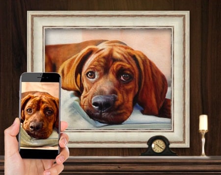 Use Mii Creative and paint your dog to keep your portrait post thumbnail image